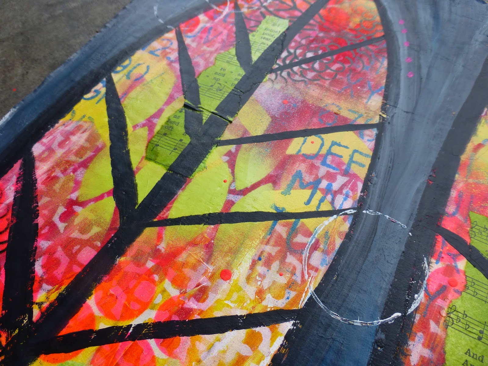 Made by Nicole Cardboard Stained Glass Window Upcycle