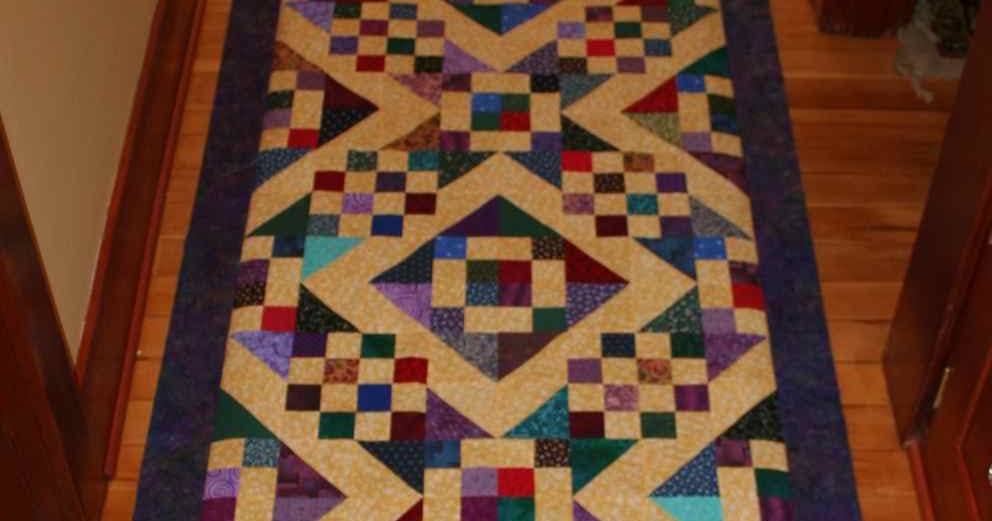 Laurelhurst Craftsman Bungalow Lap Quilt Panels Finished