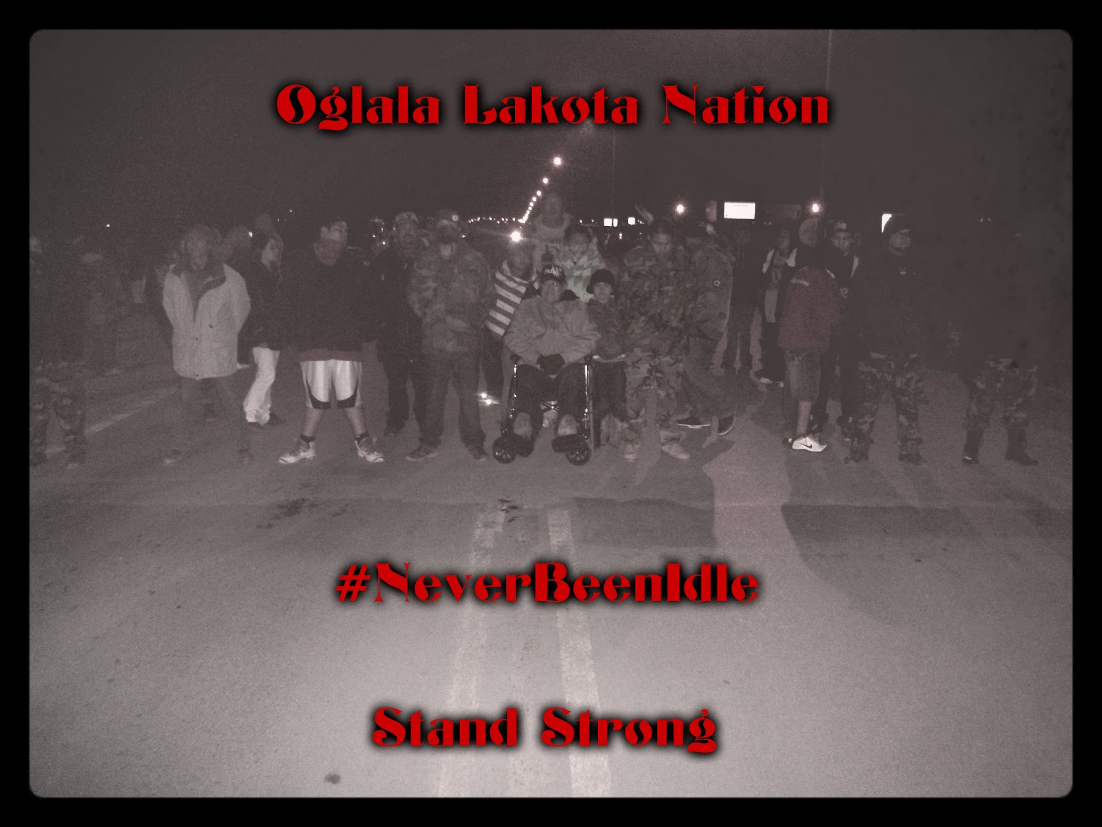 Oglala Lakota Nation Round Dance and Blockade in White Clay Nebraska