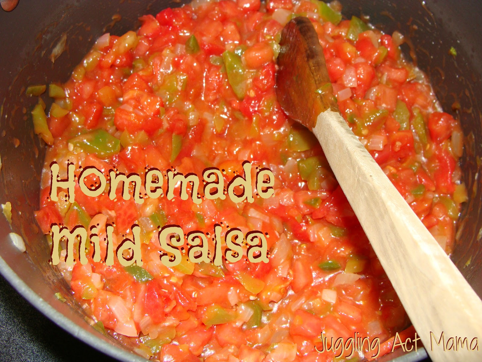 Mild Salsa (Freezer Recipe) with Printable Labels Juggling Act Mama