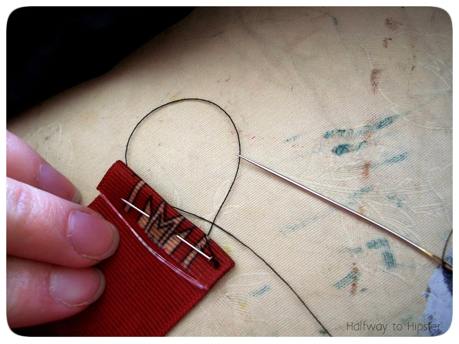 Halfway To Hipster DIY Ribbon Belt