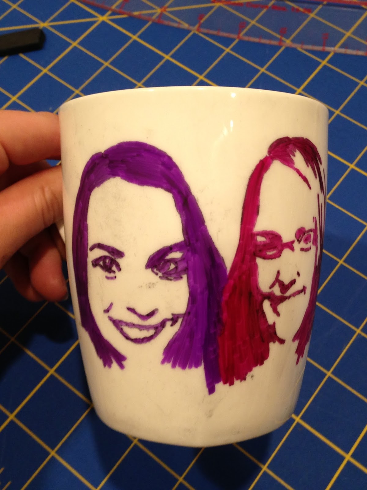 Pine Whiff House Design on a Mug with Sharpies