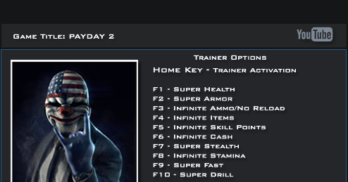 payday 2 trainer