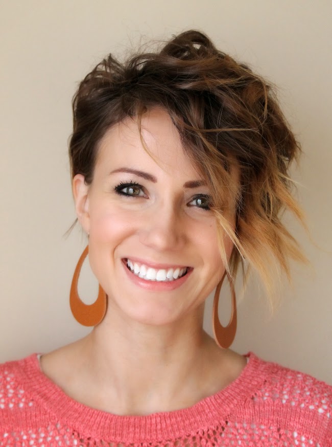 Flat Iron Curls For A Long Pixie Hair Tutorial One Little Momma