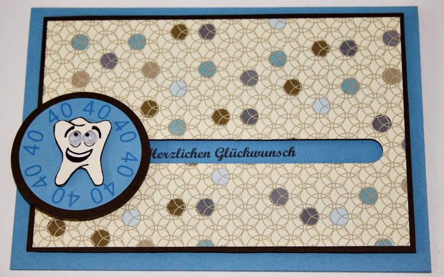 Der kleine Stempelgarten Geburtstagskarte für einen Zahnarzt