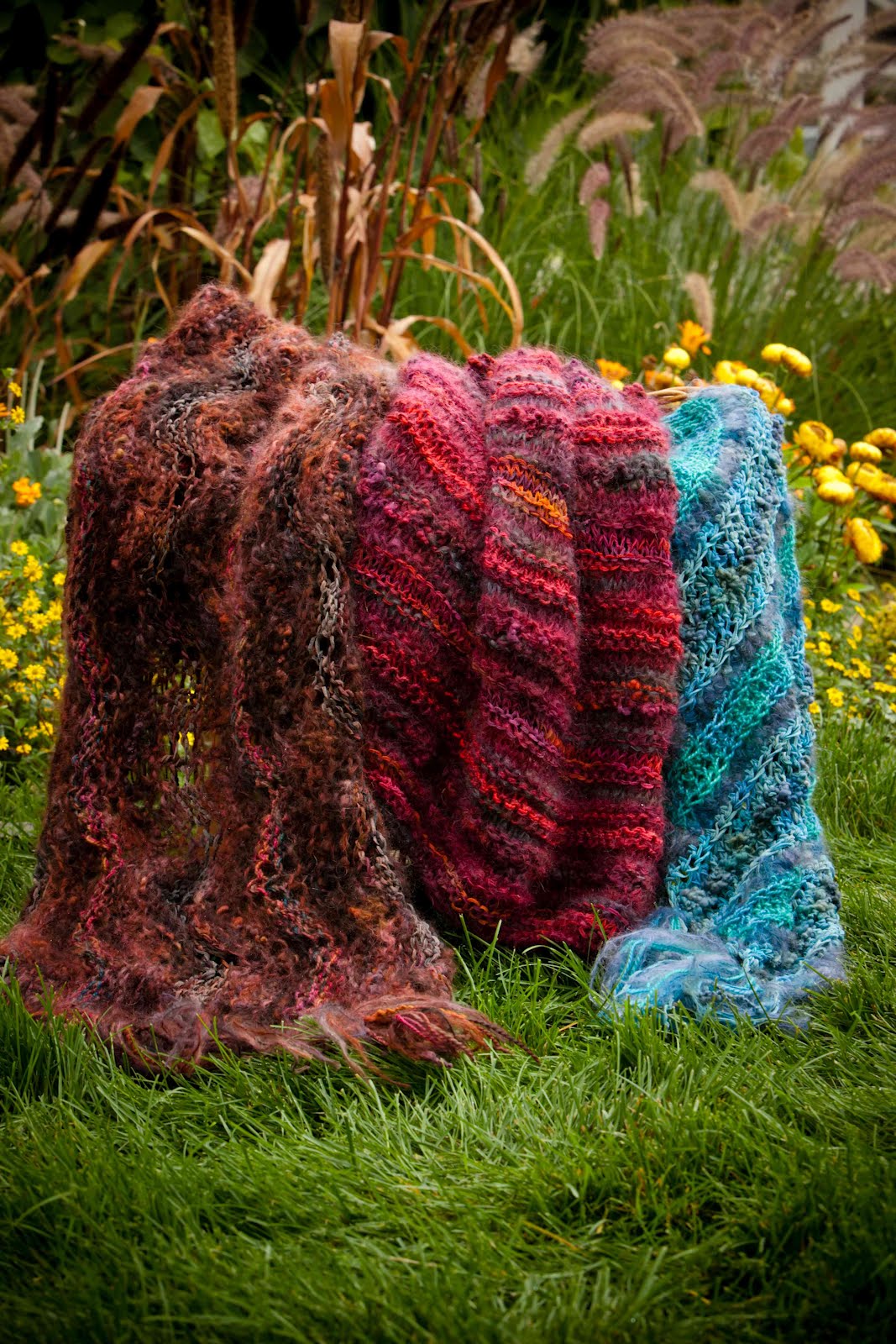 Mountain Colors Hand Painted Yarns: Warm and Wooly Throw Trio
