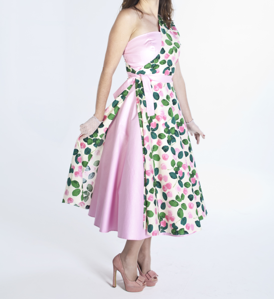 Maisy Brown Repro Retro The Half and Half Dress