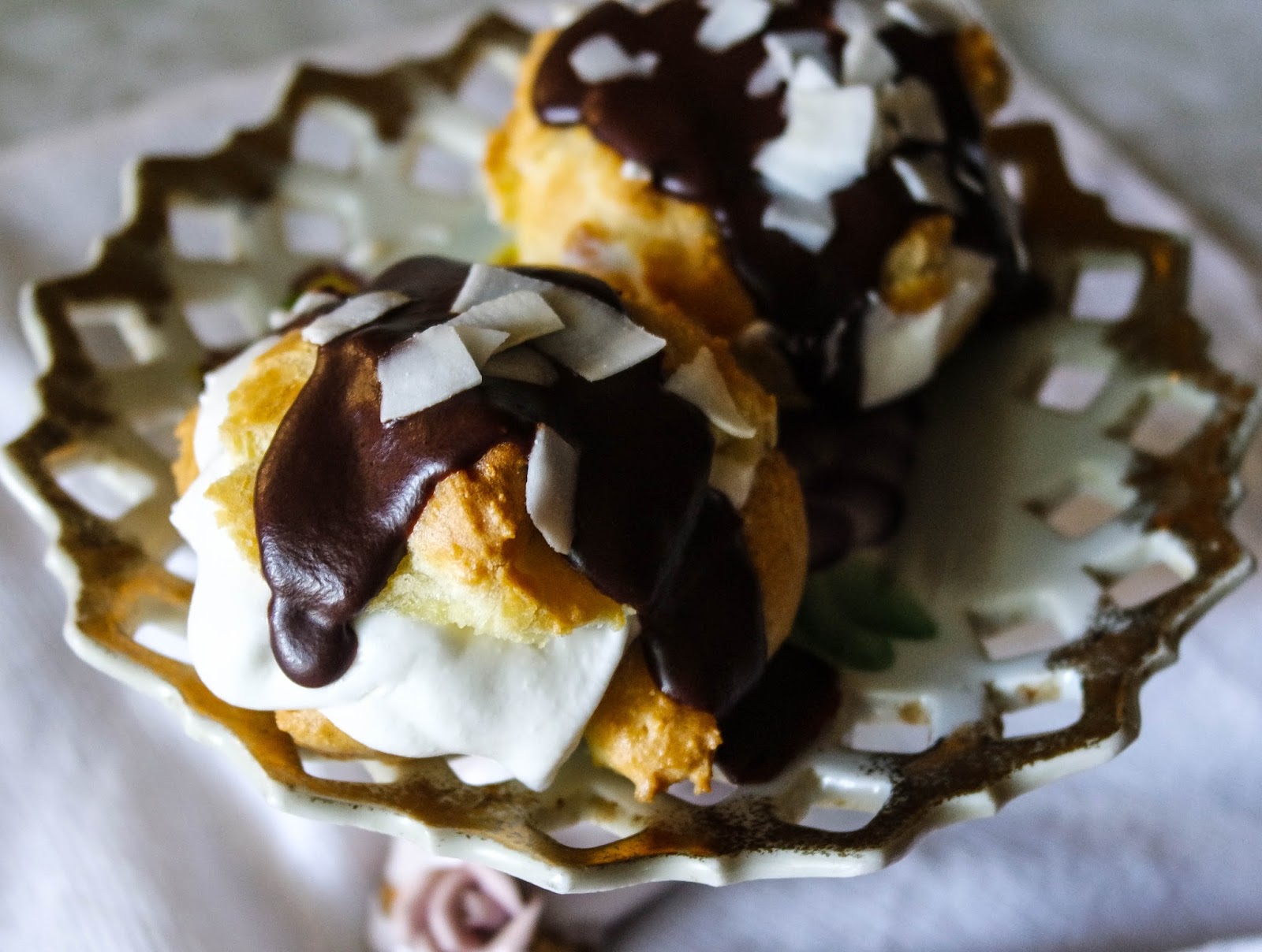 A Table At Robert Ridge Coconut Cream Filled and Chocolate Glazed