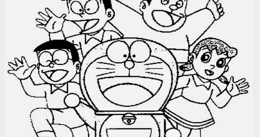 Koleksi Gambar Kartun Doraemon Yang Belum Diwarnai Background Wallpaper
