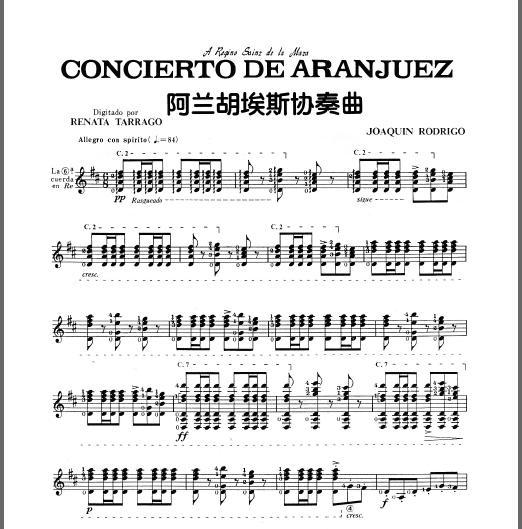 concierto aranjuez pdf guitarra