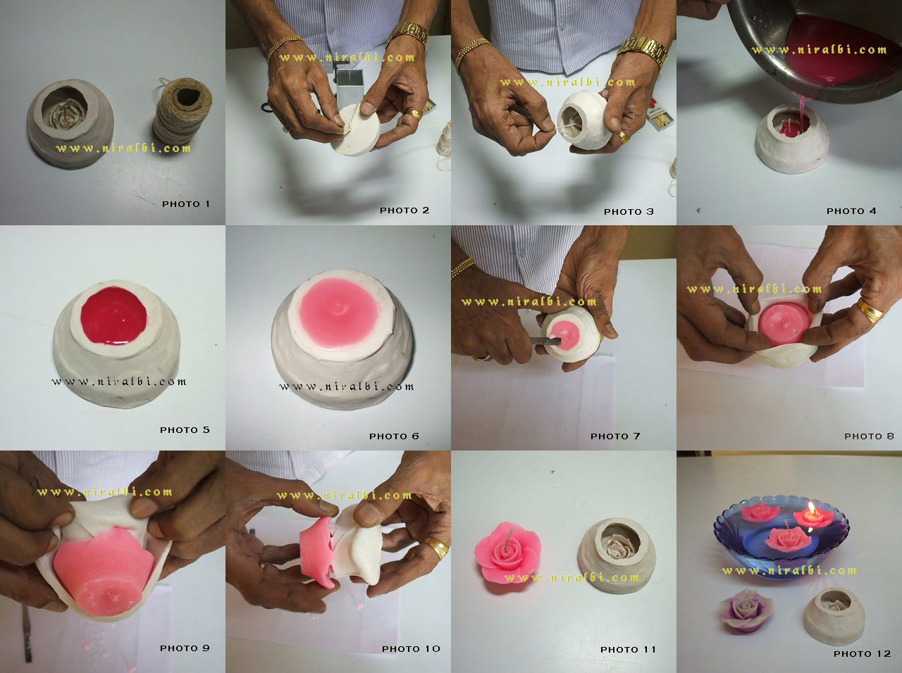 Silicone Rubber Mould for Candle Making