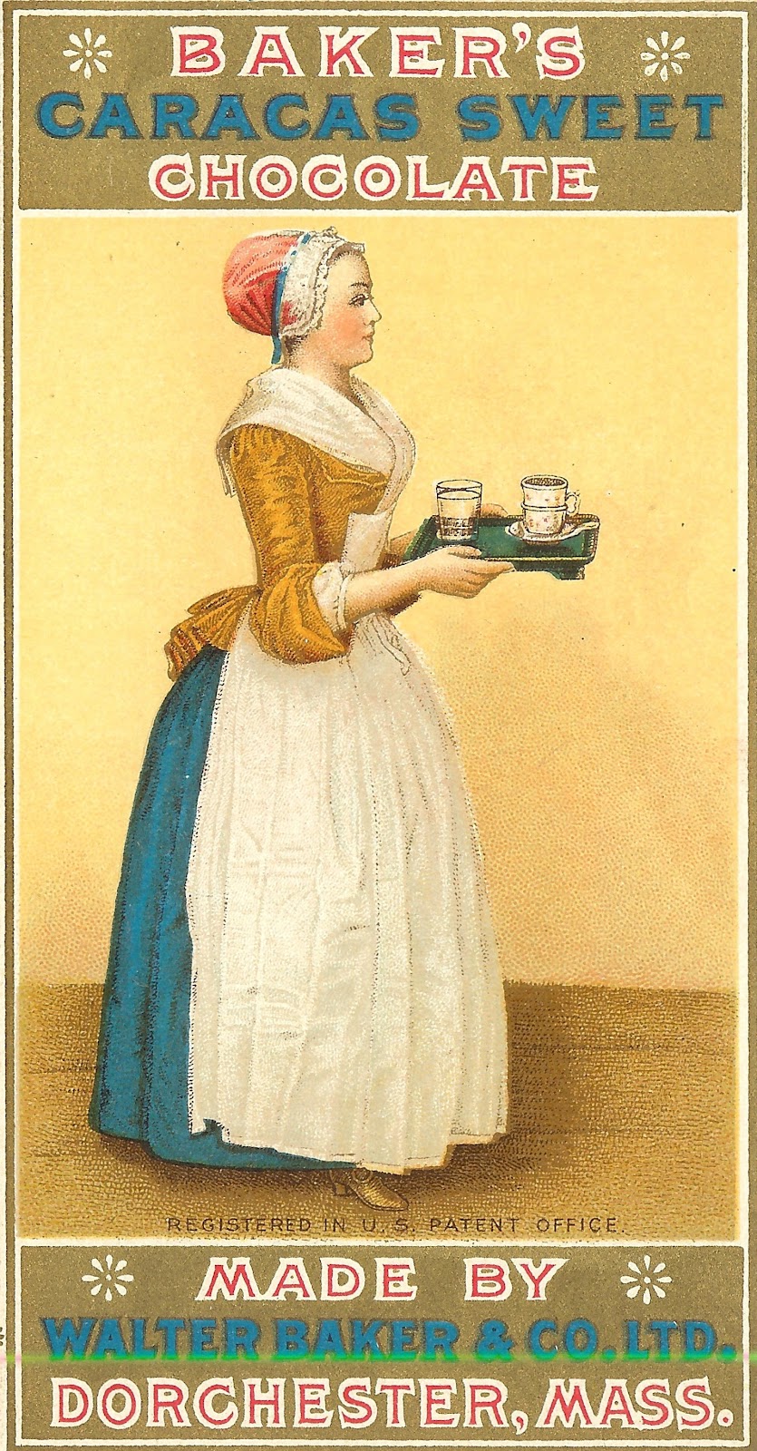 Antique Graphics Wednesday 1923 Baker's Chocolate and Cocoa Images