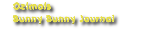 Ozimals Bunny Bunny Journal
