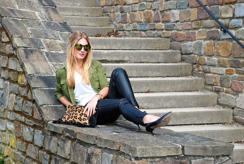 Polished Cats Outfit Khaki Leather