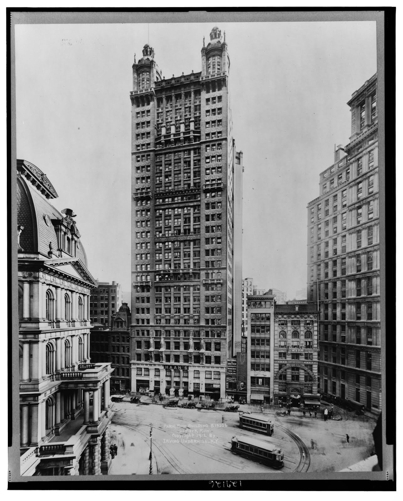 Park Row, New York City, 1912 vintage everyday