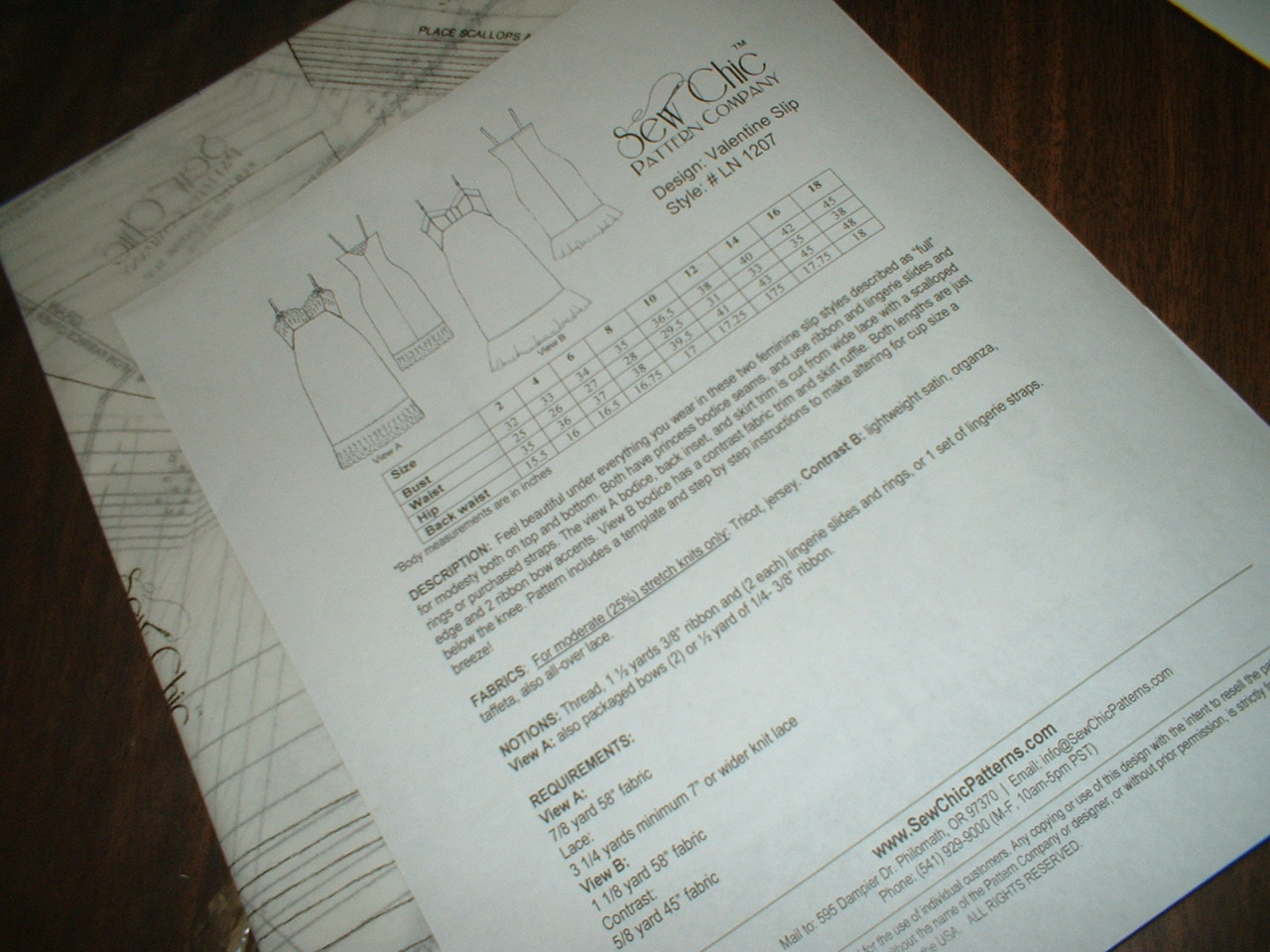 Sew Chic Pattern Company Take a Sewing Pattern Tour