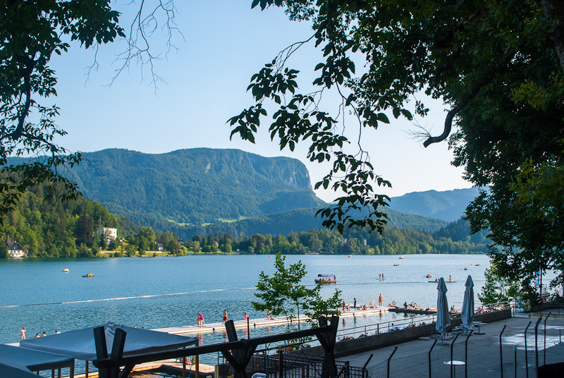 Best view of lake bled View of lake bled from a higher ground.