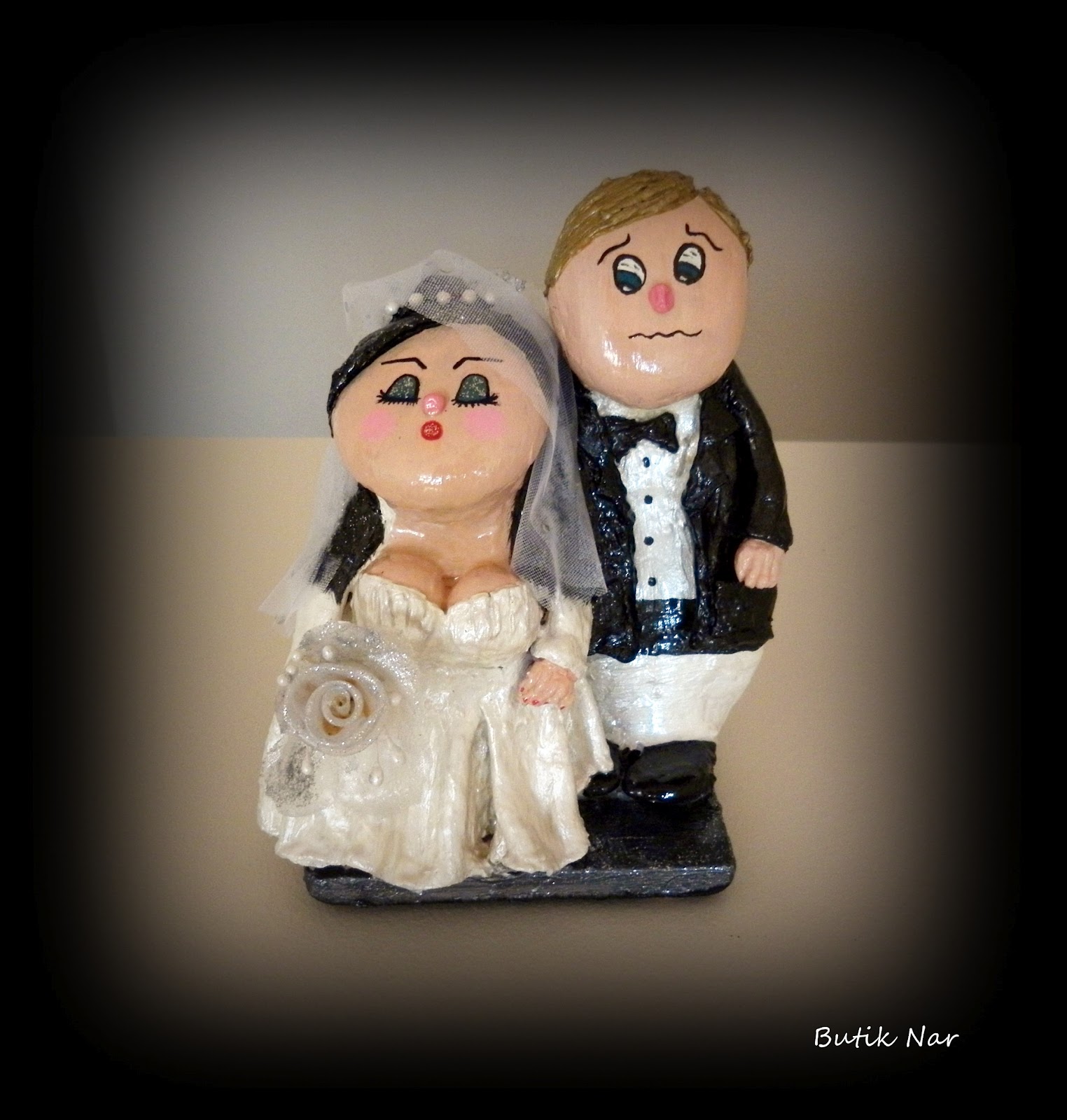 Atölye Nar Taş bebek GELİN ve DAMAT