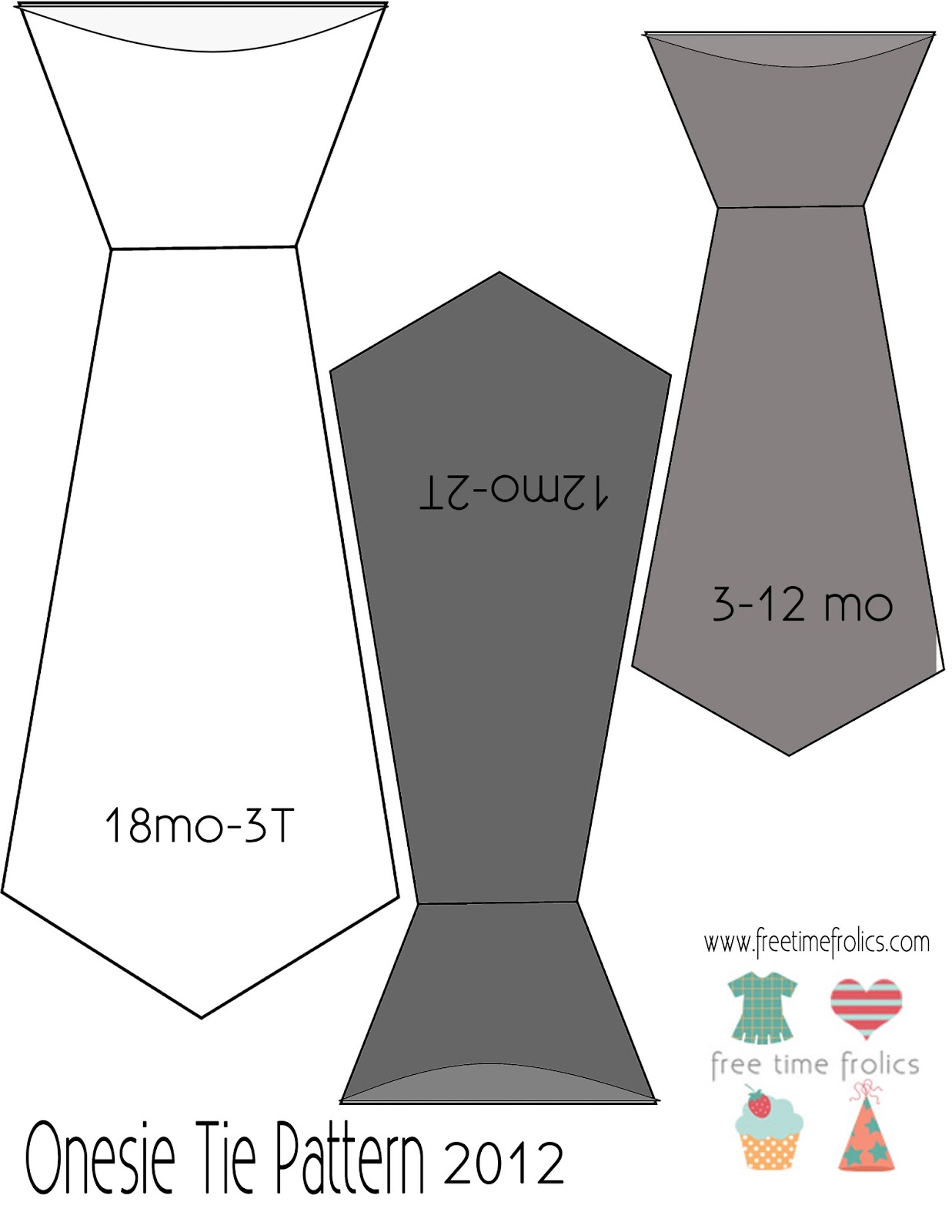 tie template printable