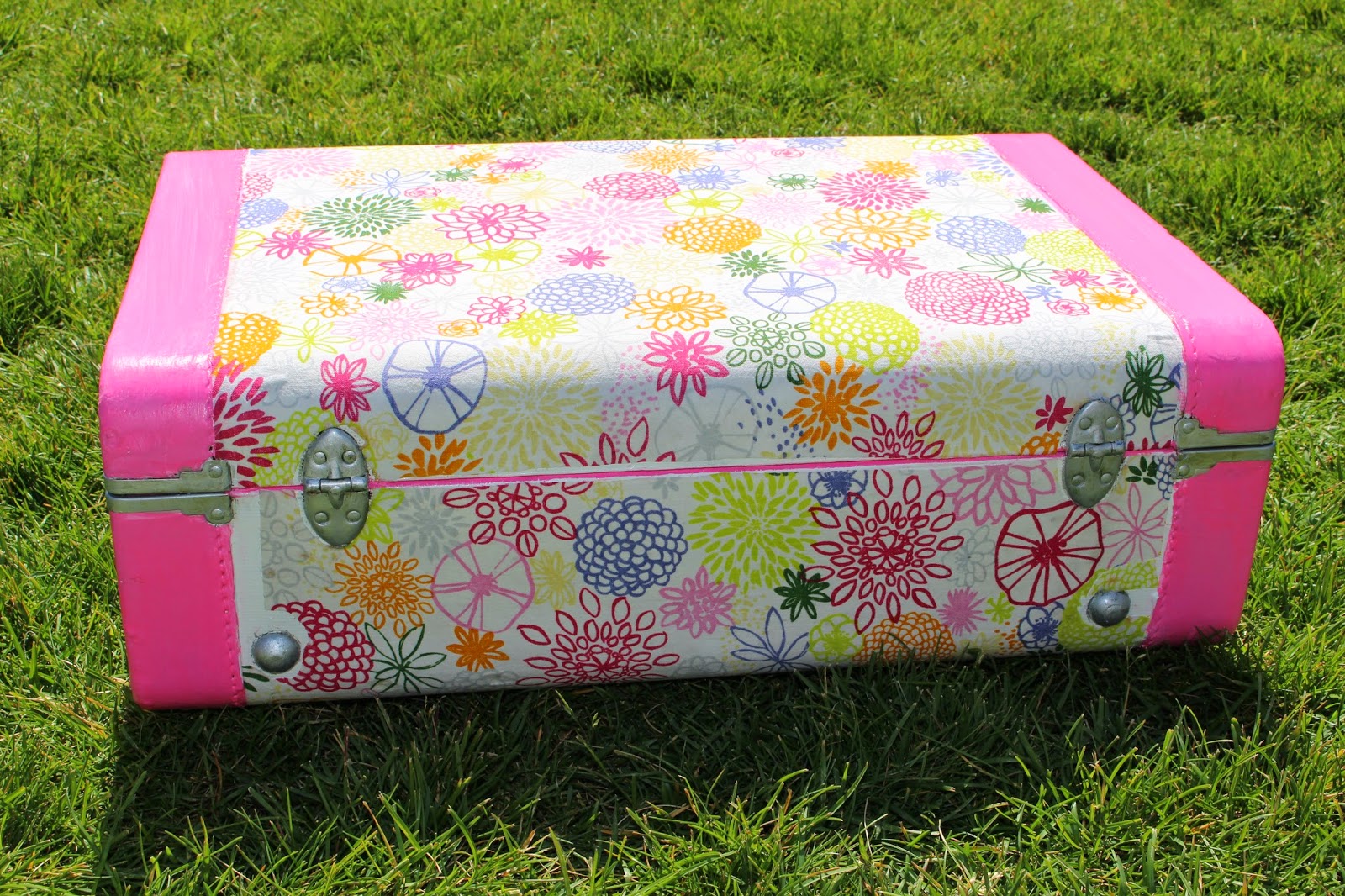 Spare Pockets of Time Vintage Suitcase Redo