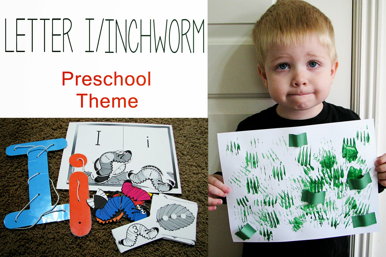 Mommy's Little Helper Letter I/Inchworm Preschool Theme