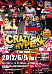 6/9(SAT)CRAZY HYPE vol.39@高知ONE LOVE