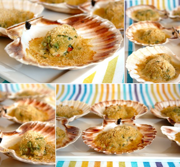 Five Quarters of the Orange Scallops au gratin for a friend