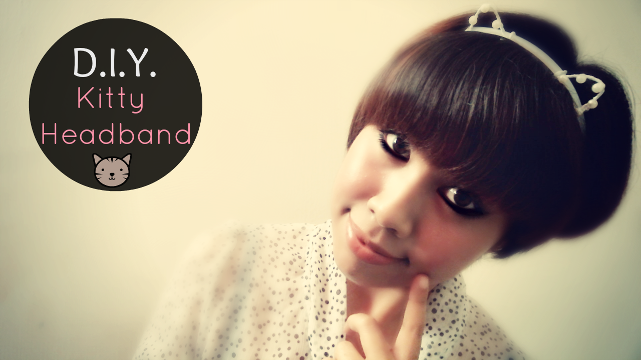 DIY Cat Ears Headband Tutorial Hapy Friends Shoppe