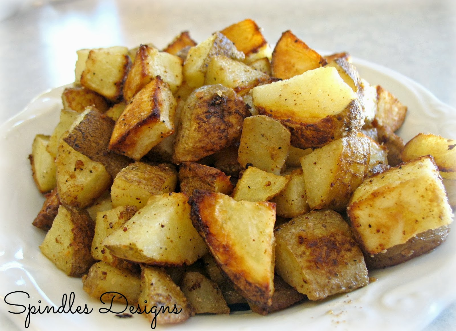 Crock Pot BBQ Pork Chops & Oven Fried Potatoes