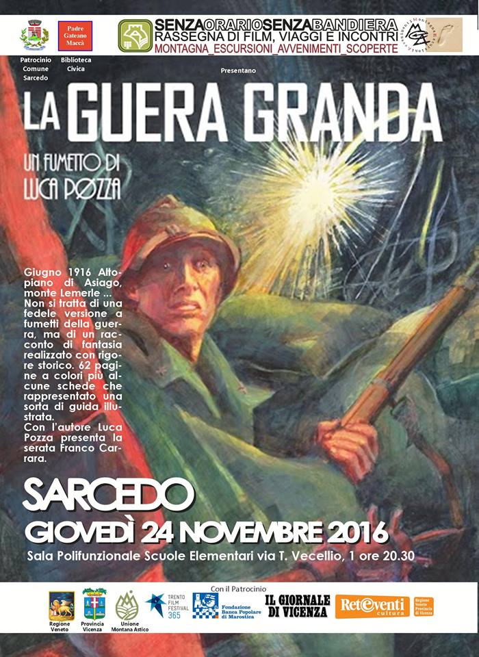 Giovedi 24 novembre a Sarcedo presentazione con Franco Carrara