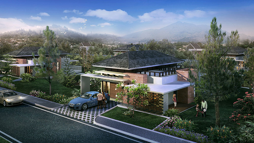 D'Areuy Rumah Asri dengan Pohon Pinus dan Danau | Cari ...