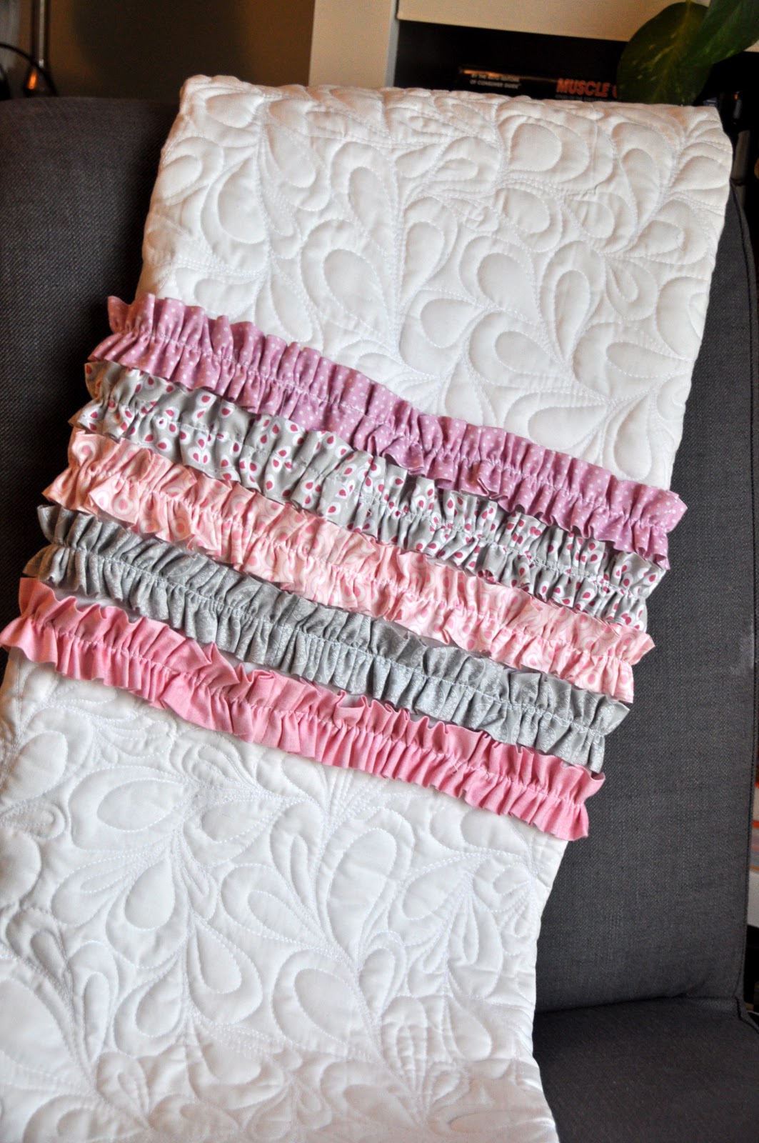 made Ruffle Quilt {Baby Girl}