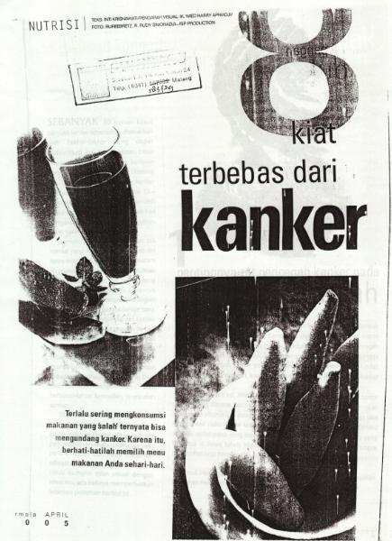 Kiat terbebas dari kanker