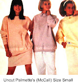 1980s Vintage Uncut Pattern Misses Top Skirt Pants Transfer Size Small 10-12 McCalls 3269 Palmetto'