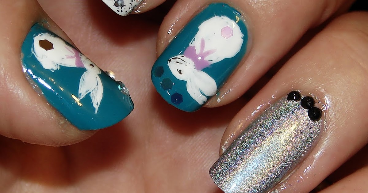 Kawaii Nail Art Bunny nails