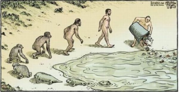 La evolución del hombre  Evolving-evolution+contaminacion