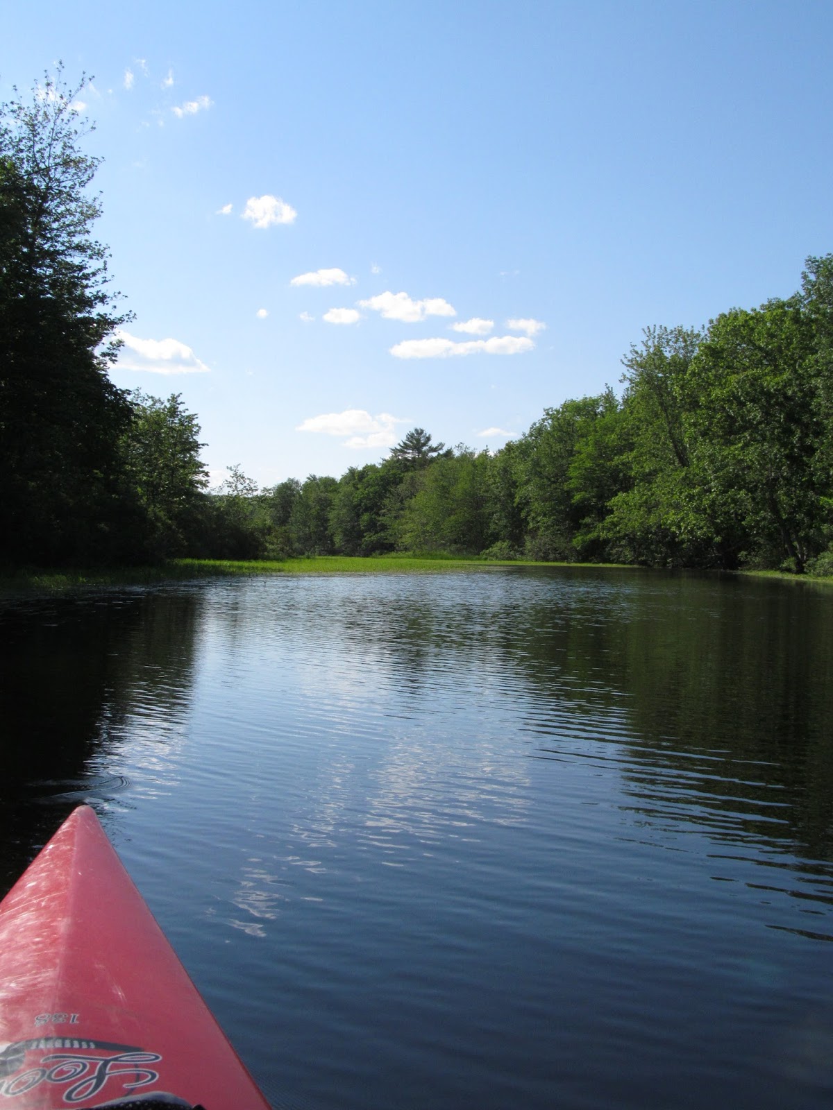 Recreational Kayaking in Maine Upper Pleasant Pond, Richmond, Maine