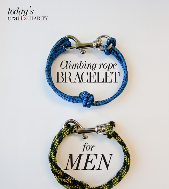 365 craft x charity Day 15 Climbing Rope Bracelet FOR MEN