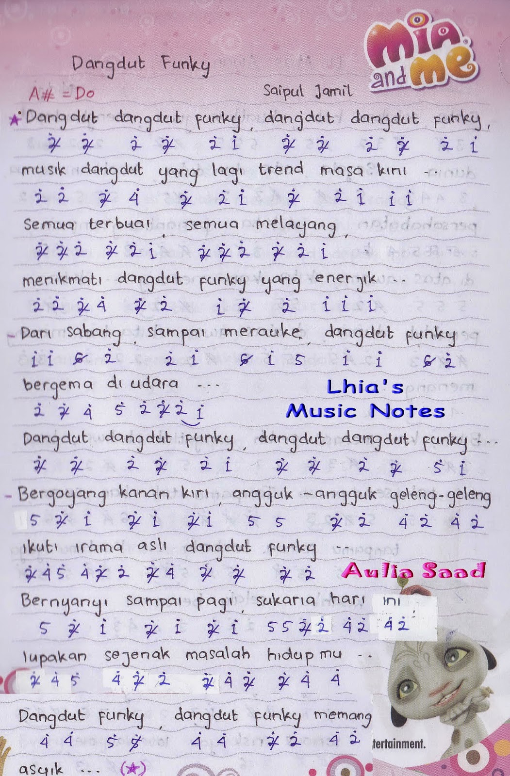 Not Angka Saipul Jamil Dangdut Funky Aulia�s World