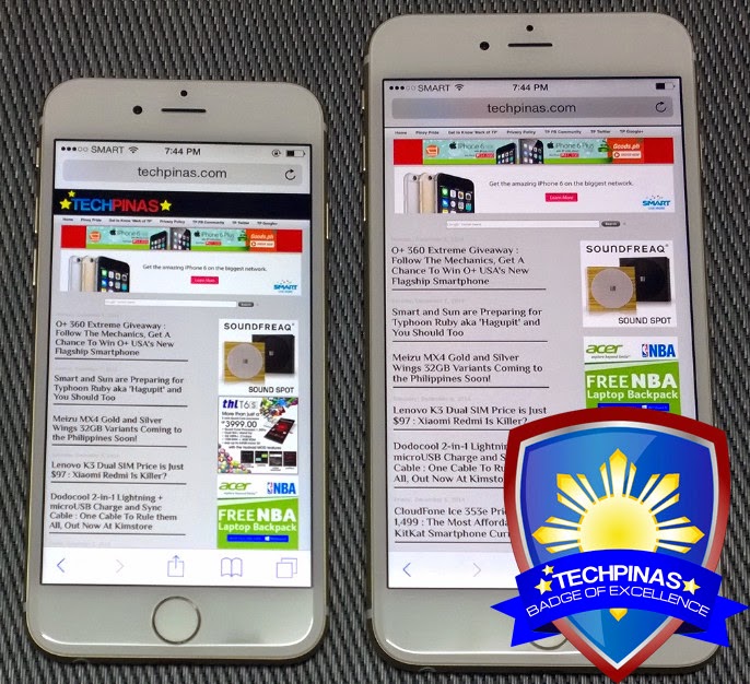 Apple iPhone 6 Philippines, Apple iPhone 6 Plus Philippines, TechPinas Badge of Excellence
