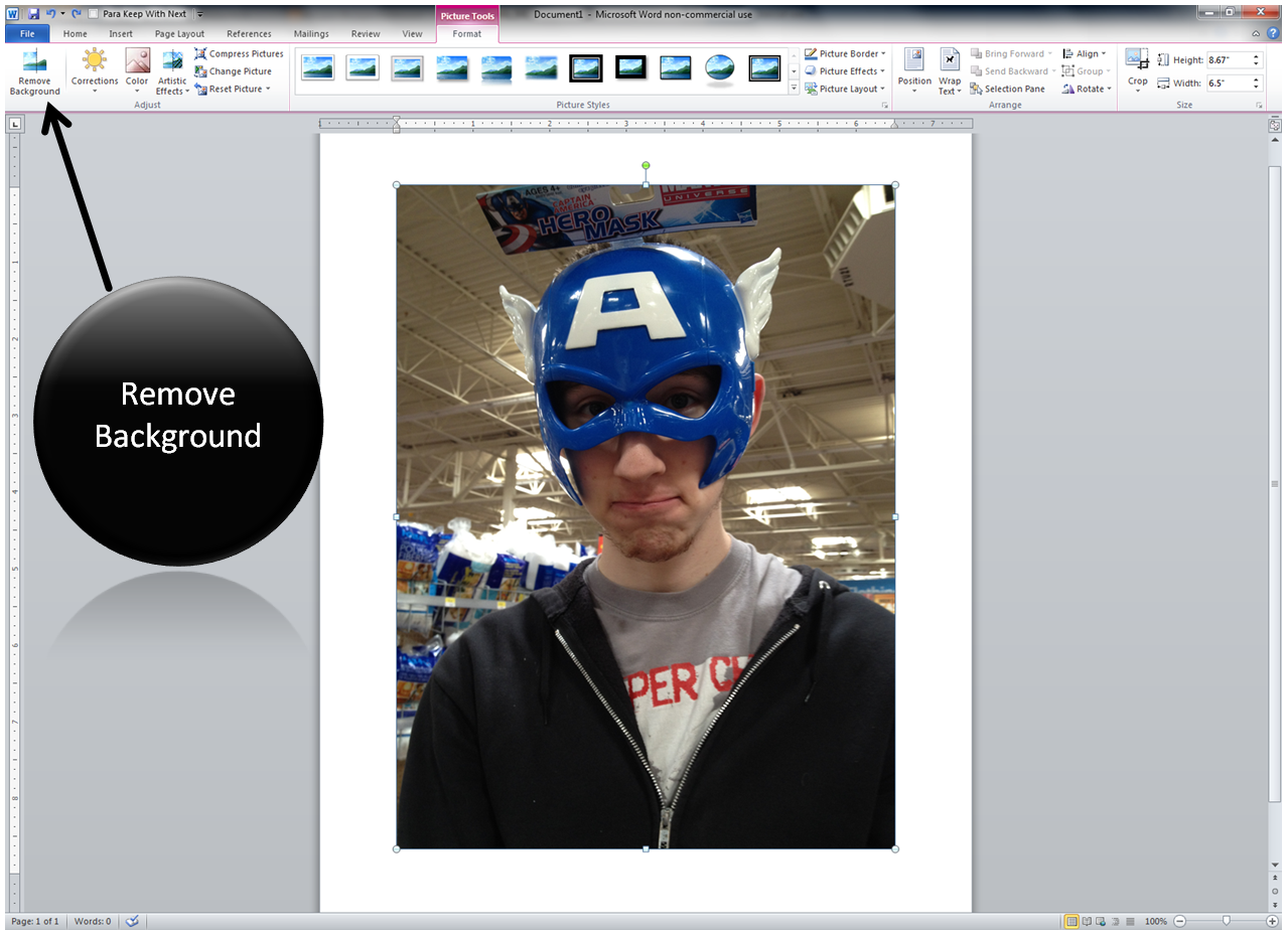 Tutorial Using Remove Background in Word 2010 A Modicum of Ingenuity