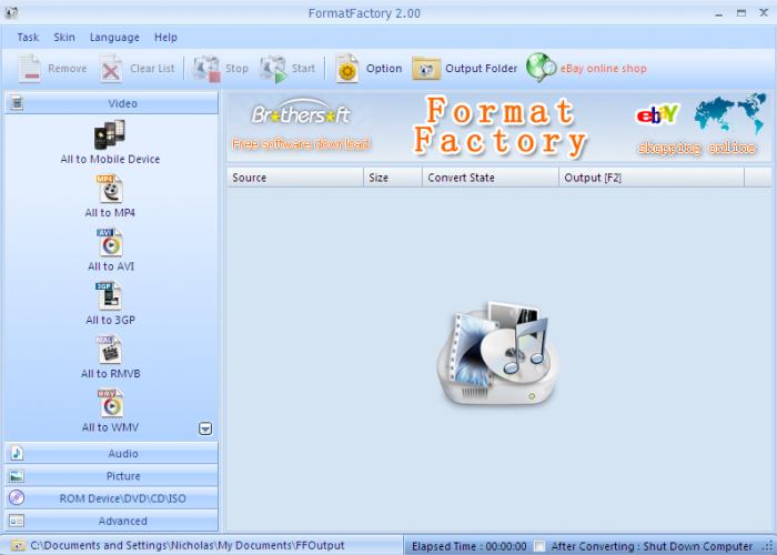 Format Factory 3.7.5 Portable [ 59.5 MB]