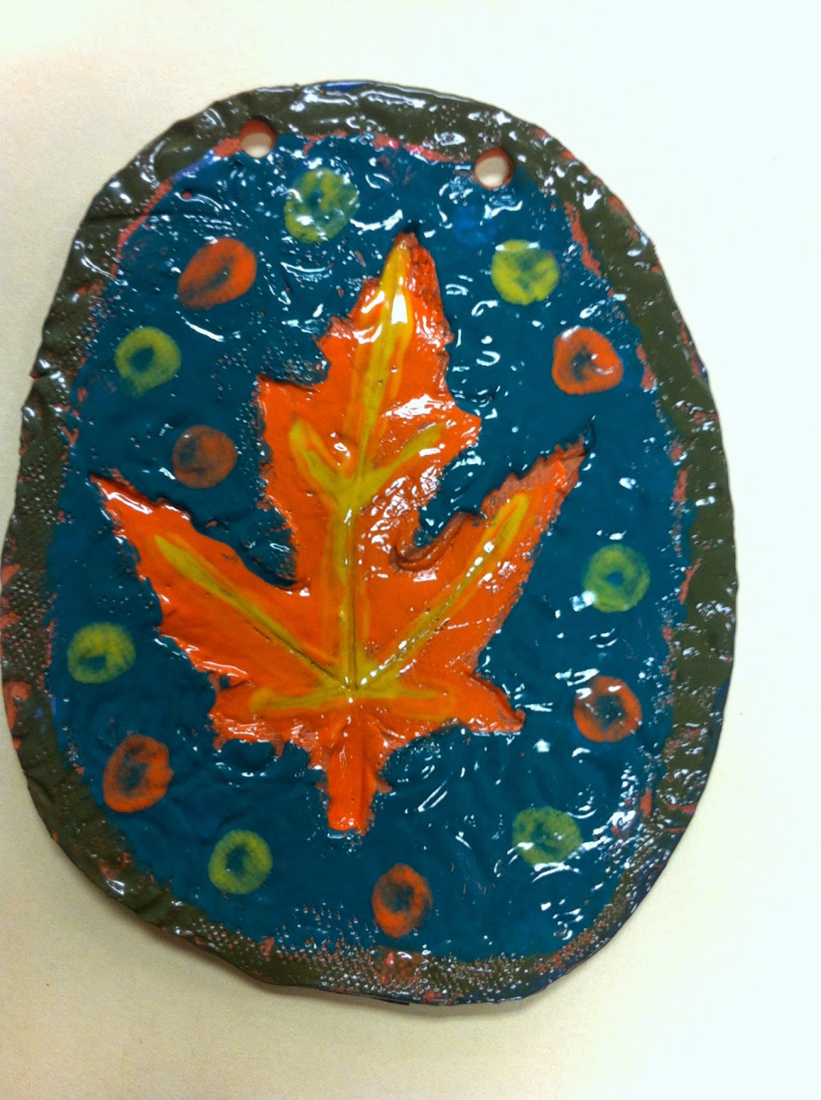 Drip, Drip, Splatter Splash Leaf Prints in Clay