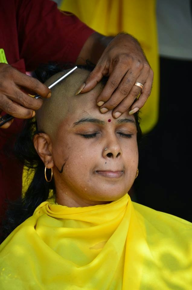 Head Shaved Womens: Tamil Womens Thaipusam Bald Photos