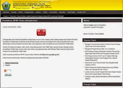 NPWP - Tutorial Pendaftaran Online Terlengkap [Updated 2015]