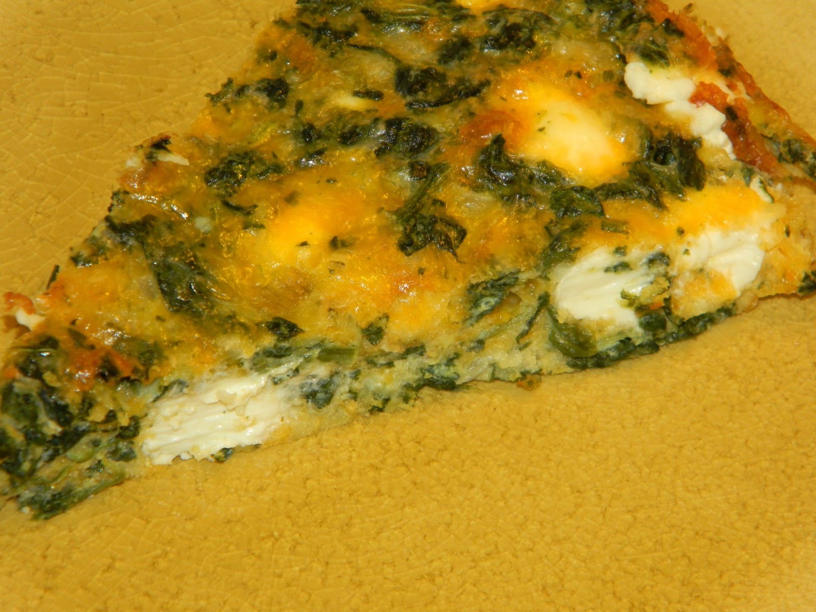4 U Gluten Free Naked Spinach and Muenster Quiche