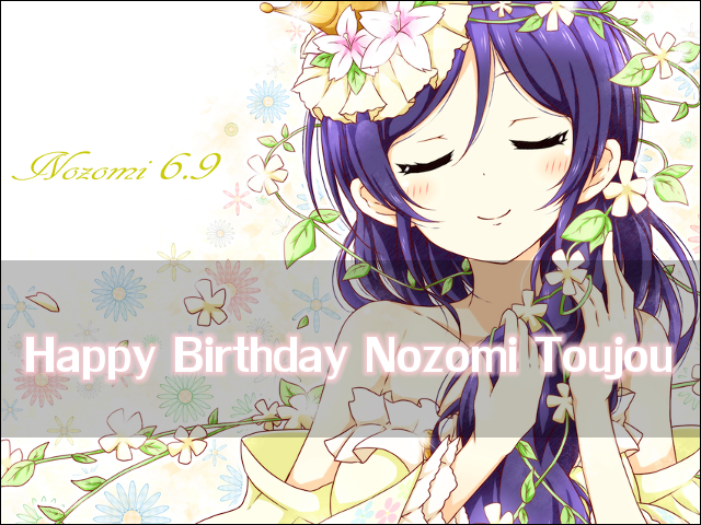 Nozomi Toujou Love Live Birthday