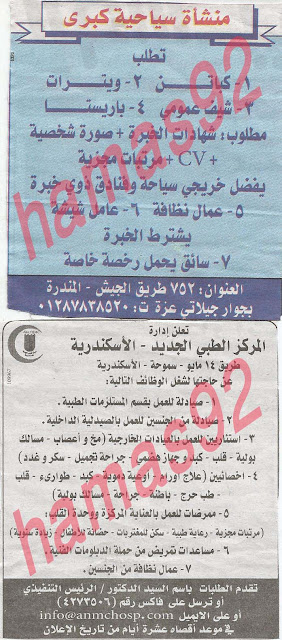 وظائف خالية فى جريدة الوسيط الاسكندرية الاحد 16-06-2013 %D9%88+%D8%B3+%D8%B3+9