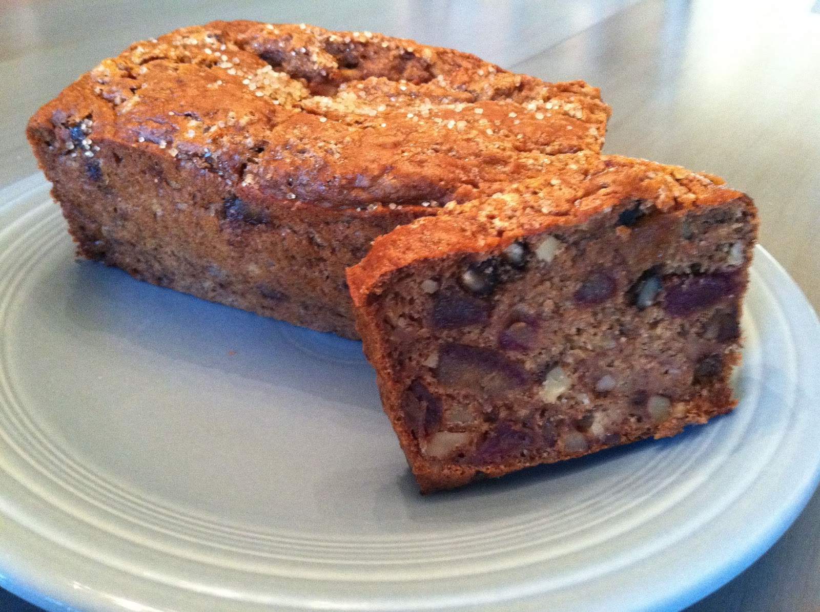 Sir Aubergine's Dazzling Duo BananaDate Nut Bread