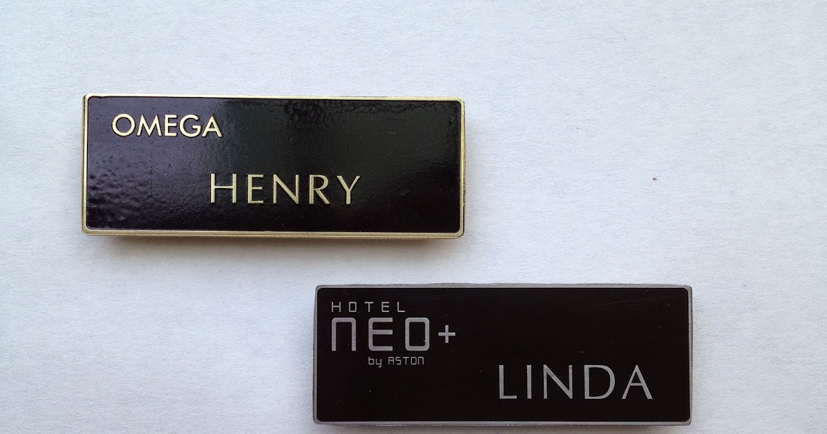 Name Tag badges kuningan Gold  RUDAYU PRINTING  Tempat Percetakan 
